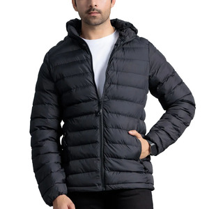 Veste matelassée imperméable pour homme, fermeture éclair, polyester/nylon, haute qualité, vêtements d'hiver pour homme. - Product Image 5
