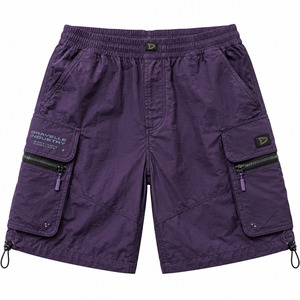 Pantalones Cortos Cargo Y2K para Hombre, Estilo Urbano, con Bolsillos con Cordón, Dobladillo Elástico, Nylon, Tallas Grandes, Venta al por Mayor, MOQ Bajo, 180g - Product Image 2