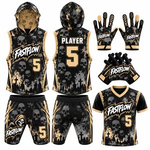 Custom Printed <b>Blank</b> Package Deal Quarterback Training <b>Flag</b> 7 7 Digital Print Compression Set Jerseys 7v7 Football Uniform 100% - Product Image 4