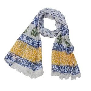 Foulard de luxe 100 % coton pour femme, châles imprimés polyvalents, dernières créations de designer, doux et lisses à prix imbattable - Product Image 3