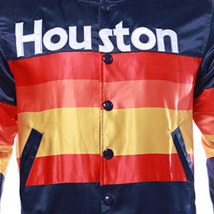 High Quality Custom Satin Bomber <b>Jacket</b> Polyester Winter Baseball Satin Varsity <b>Jacket</b> for men windproof and <b>waterproof</b> - Product Image 4