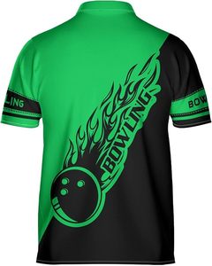 New Design Custom Knitted Print Quick Dry <b>Bowling</b> for Shirt for Men - Product Image 3