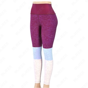 Blaze Fight Wear Cintura elástica Leggings de yoga Nylon Spandex Cintura alta Levantamiento de glúteos Gimnasio Pantalones de yoga Bolsillo de lazo lateral elástico - Product Image 5