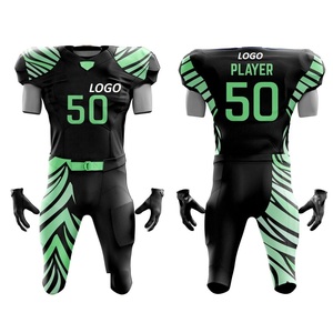 Nouveaux ensembles d'uniformes de football américain pour équipes adultes, vêtements de sport personnalisables avec nom de joueur et nom d'équipe, prix de gros - Product Image 1