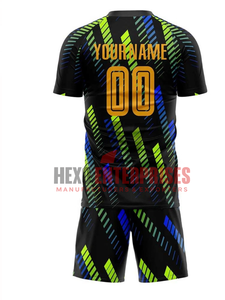 NOUVEAU Service Personnalisé : Maillot de Football à Manches Courtes 100% Polyester à Séchage Rapide, Respirant, avec Logo Imprimé sur le Devant - Product Image 2