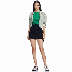T-shirts en coton vert pour femmes, tendance, à séchage rapide, manches courtes, col rond, écologiques, fabriqués au Pakistan - Product Image 1