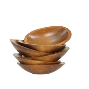 Bol à salade et à fruits en bois d'acacia, fait main, écologique, passe au lave-vaisselle, pour la cuisine, les collations, les céréales, la soupe - Product Image 1