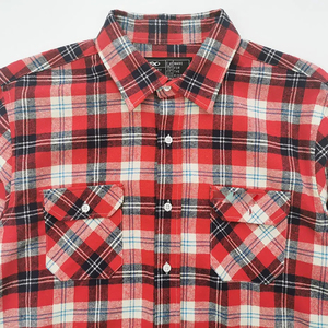 เสื้อเชิ้ตลายสก็อตสีแดงลดราคาพิเศษ MOQ ต่ำ เสื้อเชิ้ตแขนยาวสไตล์คนตัดไม้ รับปักโลโก้ เสื้อแฟลนเนลสตรีทแวร์ - Product Image 5