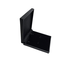 Caja de Regalo de Joyería de Cartón Negro Elegante al por Mayor, con Laminado Mate y Forro de Esponja |   Organizador portátil de almacenamiento para pulseras y collares - Product Image 3