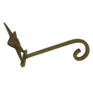 Handcrafted Luxury Golden Brass Made Star <b>Stocking</b> <b>Holder</b> With Sturdy Metal Base For Festive Christmas Mantle Decoration - Product Image 5