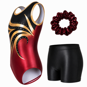 Justaucorps de gymnastique personnalisés pour filles et femmes, uniformes de compétition de gymnastique artistique et rythmique, vêtements d'entraînement respirants et extensibles, vente en gros - Product Image 2