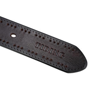 Leather Belts Men Customizable Vintage Style Alloy customized Buckle Waterproof Breathable Eco-Friendly - Product Image 6