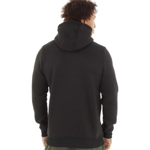 Sudadera con capucha personalizada para hombre, de algodón grueso, estilo pullover, OEM, ropa urbana, moda de invierno, venta al por mayor, negra - Product Image 3