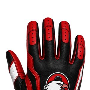 Guantes de Fútbol Americano Rojos y Negros con Ajuste Flexible y Control Mejorado para Entrenamientos, Partidos y Competencias - Product Image 6