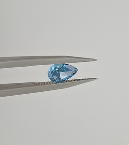 Diamante Sintético Corte Pera Azul Intenso de Fantasía de 0.10 a 0.50 ct, Certificado IGI, Cultivado en Laboratorio CVD HPHT, Claridad VS1, Diamante Suelto - Product Image 4