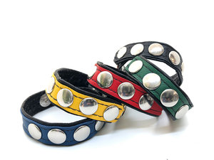 Sangle de chasteté en cuir STEEL IRISCO INDUSTRY IR-118-R avec 5 attaches, taille et couleur personnalisables, haute qualité, pour adulte - Product Image 1