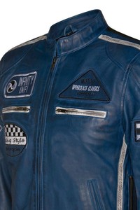Blouson de motard en cuir véritable pour homme – Veste décontractée en cuir de qualité supérieure – Service d'échantillons direct usine disponible - Product Image 3