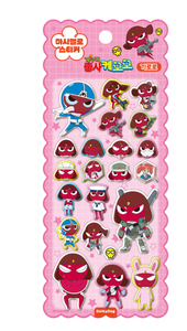 Autocollants 3D gonflés Kawaii coréens Keroro Sgt Frog Giroro Marshmallow pour agenda, téléphone – Vente en gros - Product Image 1
