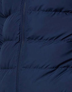 Veste matelassée légère bleu foncé pour homme, de qualité supérieure, avec fermeture éclair intégrale, chaude et isolante, décontractée, à capuche, pour l'hiver - Product Image 5