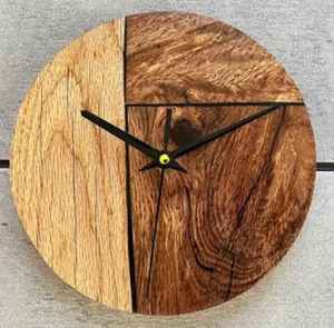 Nouvelle conception, style simple, horloge murale, décoration murale pour la maison, horloge murale ronde en bois pour le salon - Product Image 1