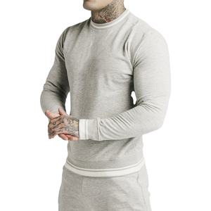 Conjunto de ropa informal de nailon OEM para hombre, chándales de Jersey personalizados, de algodón de rizo francés Sudadera con capucha, sudadera ajustada para correr sólida en blanco - Product Image 1