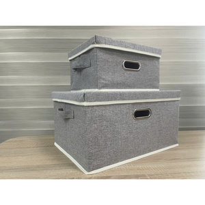 MA49GR Foldable 45x35x24cm Fabric Storage <b>Box</b> 1.3kg for Organizing Clothing Toys & Accessories in <b>Wardrobe</b> or Living Room - Product Image 1