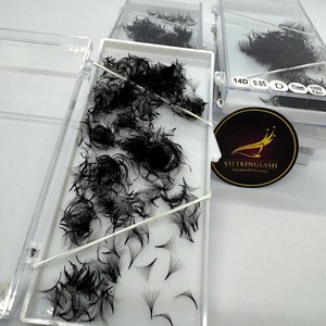 Extensiones de Pestañas Profesionales Pre-Hechas Mega Volumen 10D 14D 16D 20D, Negras Mate, Ligeras, con Logotipo Personalizado, Venta al Por Mayor - Product Image 2