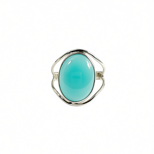 Bague de créateur en calcédoine aqua, 5,6 grammes - Product Image 2