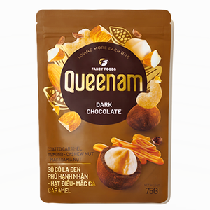 Chocolate Negro con Caramelo, Almendras, Anacardos y Nueces de Macadamia, 75g, HALAL, Venta al Por Mayor de Fábrica, OEM/ODM, Alta Calidad - Product Image 1