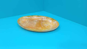 Resin Round Catchall Dish Custom Epoxy Platter Swirl Design Angel Style Durable Food Serving Platter - Product Image 4