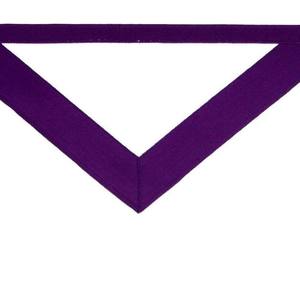 Delantal Masónico Premium York Rite con Borde Morado, Regalia Masónica, Ceremonia, Logia, Capítulo, Ropa Formal - Product Image 4
