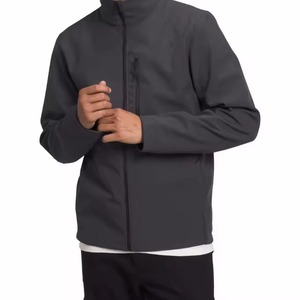 Outdoor Waterproof Windproof <b>Fleece</b> <b>Lined</b> Zipper Front Softshell <b>Jacket</b> Lightweight Breathable Casual Daily Wear OEM Service for - Product Image 4