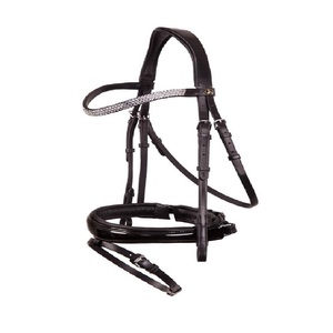 บังเหียนม้าของอังกฤษใหม่บังเหียนม้าทำจากหนังแท้สำหรับใช้ในการขี่ม้า - Product Image 1