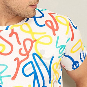 เสื้อยืดผู้ชายคุณภาพสูง 100% โพลีเอสเตอร์ ระบายอากาศได้ดี ผ้าโพลีเอสเตอร์คุณภาพเยี่ยม สีสันปรับแต่งได้ตามต้องการ เสื้อยืดแบบซับลิเมชั่น - Product Image 5