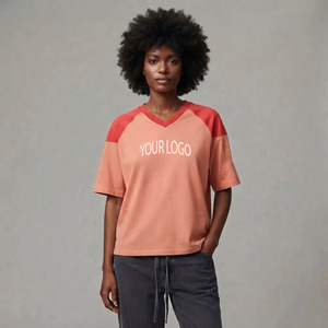 Camiseta Corta de Algodón con Lavado Ácido, Estilo Vintage, Tejido Holgado, para Mujer, con Logotipo Personalizado OEM/ODM, Ropa Deportiva Sexy - Product Image 1
