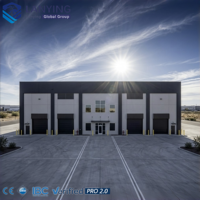 Entrepôt en acier préfabriqué sur mesure, bâtiment industriel en métal, atelier, hangar, structure durable, certifié CE