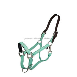 Cabestro de nailon duradero para caballos, cómodo y ajustable, con protector de cabeza y rienda, para equitación - Product Image 5