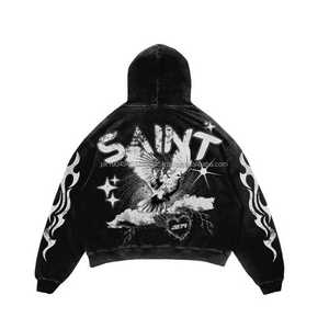Survêtements lavés à l'acide Survêtements de jogging d'entraînement en polaire Ensemble de mode décontractée Survêtement évasé empilé lavé à l'acide Vêtements de vente en gros pour hommes - Product Image 5