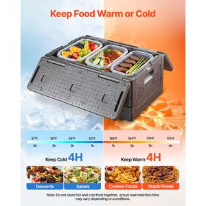 Contenitore Termico Pieghevole da 40 Qt, Leggero e ad Alta Rigidità in EPP, Scatola Termica Automatica Non Elettrica per Consegne - Product Image 2