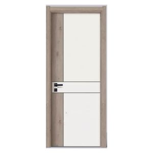 Puerta Interior Moderna de MDF Sólido, Resistente al Agua, Precolgada, Abatible, Antimoho y Anti-termitas para Dormitorio - Product Image 2