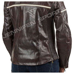 Women Rebel Track Riding Perforated Cowhide Kangaroo Motorbike Leather Racing Jacket Chaqueta CE <b>Protectors</b> All Sizes & Colors - Product Image 6