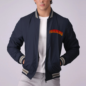 Veste universitaire de haute qualité pour hommes, logo personnalisé, broderie en chenille de laine, saison hivernale, manches en cuir - Product Image 4