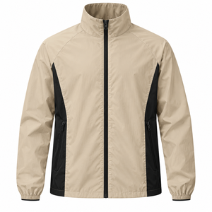Custom Printed <b>Men's</b> Zipper Outdoor Lightweight Windbreaker <b>Jacket</b> Waterproof Spring Season <b>Blouson</b> Thin OEM Service - Product Image 4