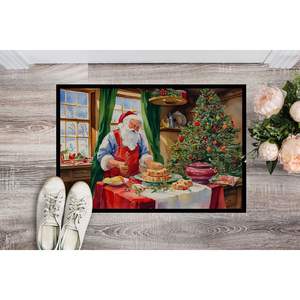 Paillasson Père Noël et Papa Noel Cookies Tapis d'entrée intérieur/extérieur antidérapant Lavable Low Pile 24H X 36W - Product Image 2