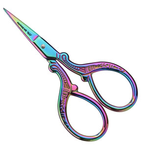 Tijeras afiladas Tijeras de costura para costura Artesanía Diy Multicolor Pequeño 3,6 pulgadas Tijeras de bordado de acero inoxidable - Product Image 5