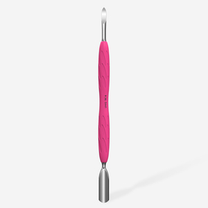 Pousse-cuticules professionnels UNIQ-10 TYPE 6 à double extrémité avec manche en silicone, pour manucure, usage en salon de beauté, pour retirer le vernis gel - Product Image 1