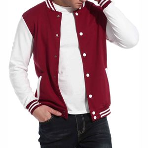 Blouson universitaire d'hiver style collège à boutons-pression en laine, tenue décontractée superposée, vêtements de sport, mode urbaine, fourrure de mouton, fabrication OEM - Product Image 1