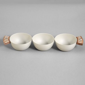 Juego de Tazones de Lujo de 3 Compartimentos con Asa de Mosaico de Madera, Plato para Servir Aperitivos de Alta Calidad al por Mayor - Product Image 2