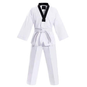 Uniforme de Taekwondo de Alta Calidad para Adultos Unisex, Poliéster/Algodón, para Entrenamiento de Artes Marciales, Pantalones con Cintura Elástica, Ligero - Product Image 2