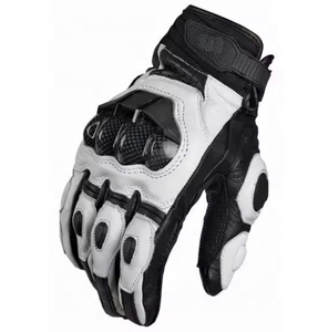 Guantes de Motocicleta de Cuero con Agarre Mejorado, Guantes de Cuero de Primera Calidad, Duraderos y Elegantes para Carretera, con Agarre Reforzado - Product Image 5